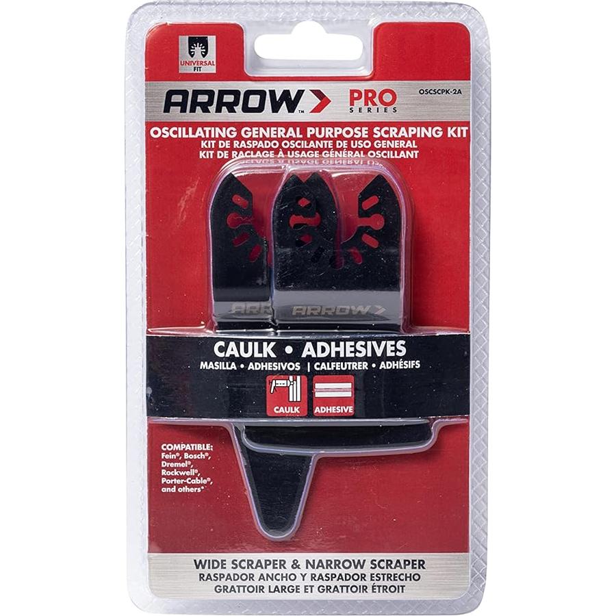 Kit de Cuchillas de Raspado Arrow OSCSCPK-2A para Herramientas Oscilantes