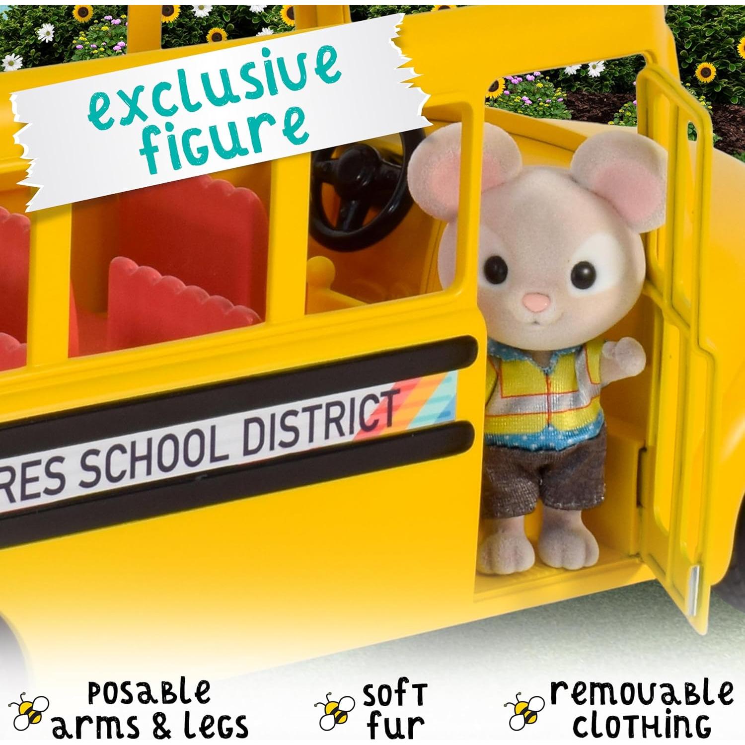 Autobús Escolar Sunshine con Luces y Sonidos - 2 Piezas