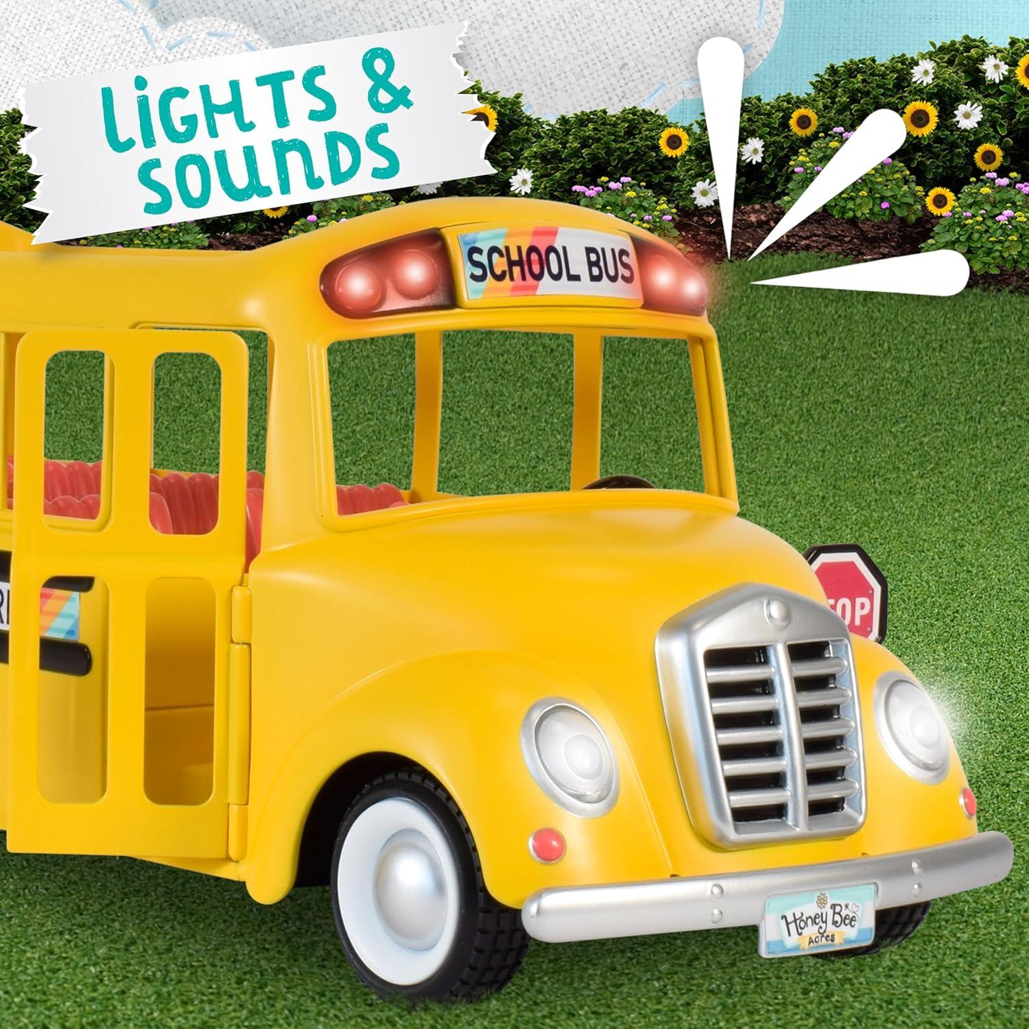 Autobús Escolar Sunshine con Luces y Sonidos - 2 Piezas