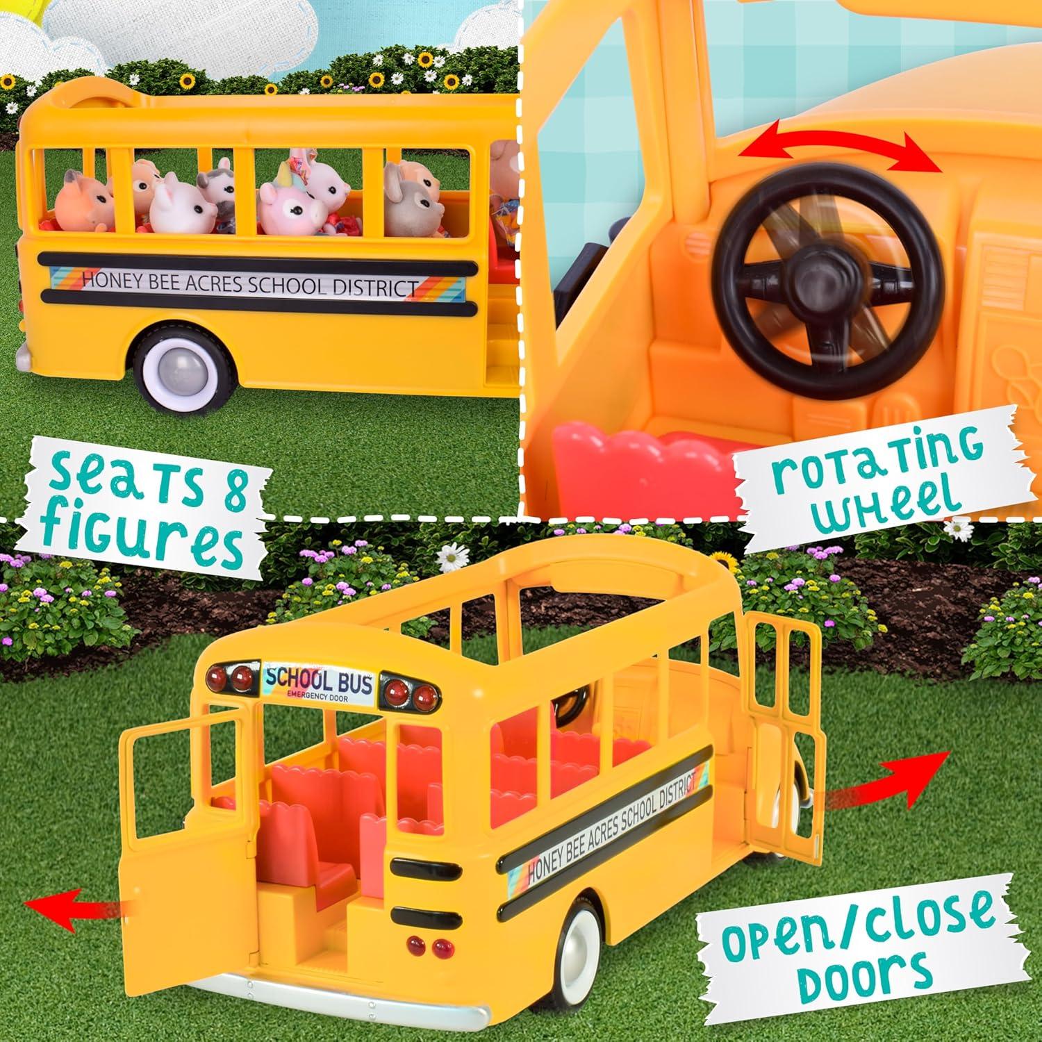 Autobús Escolar Sunshine con Luces y Sonidos - 2 Piezas