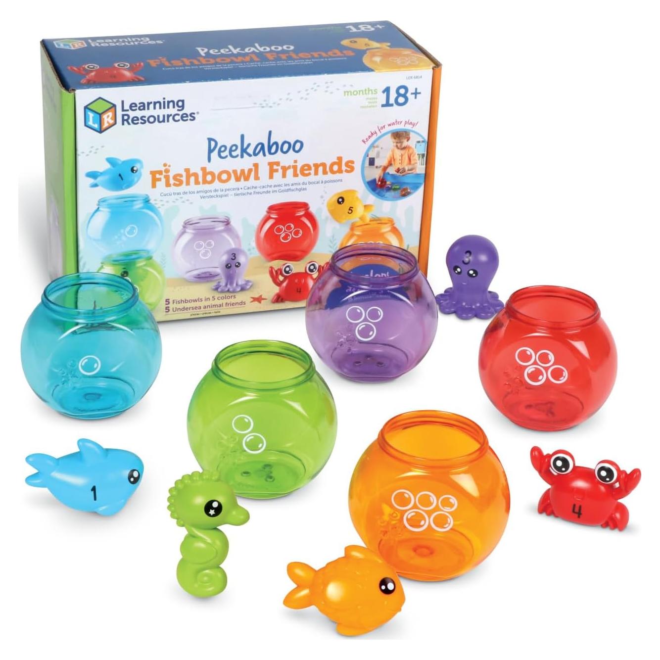 Amigos del Acuario Peekaboo Learning Resources, 10 Piezas