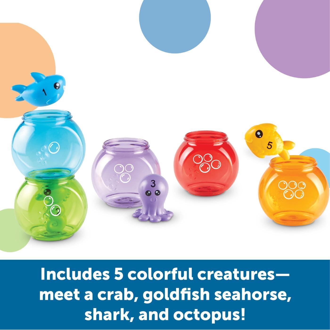 Amigos del Acuario Peekaboo Learning Resources, 10 Piezas