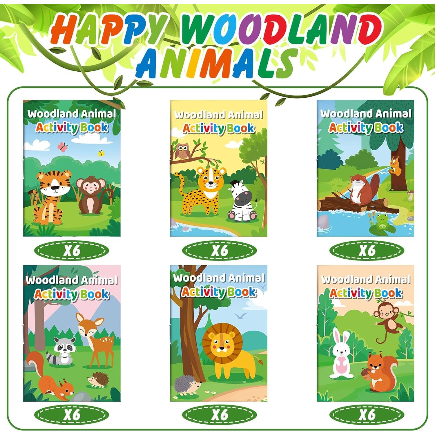 36 Mini Libros de Actividades Sinmoe para Niños 10x7.5cm