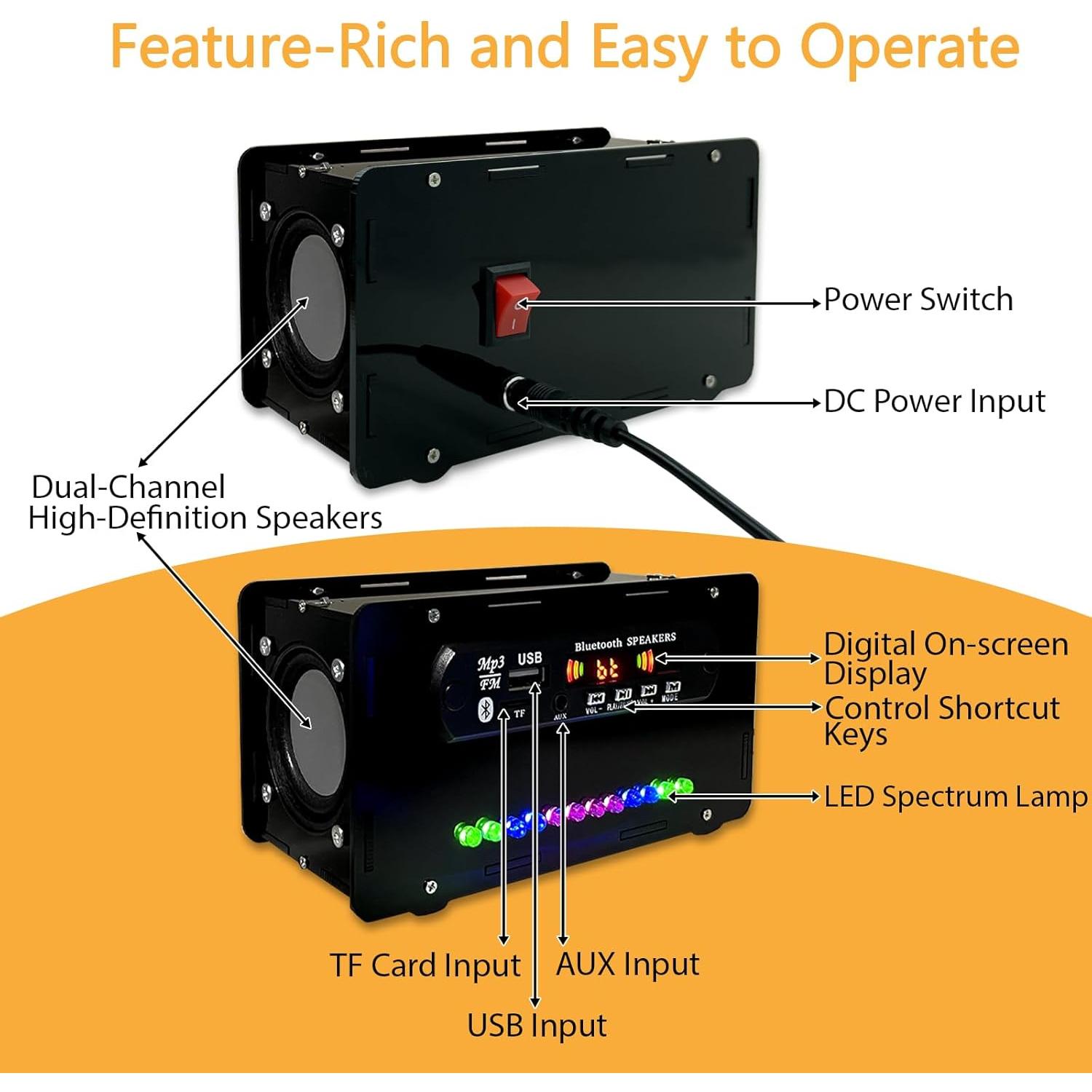 Kit de Práctica de Soldadura EIELE - Altavoz Multifuncional