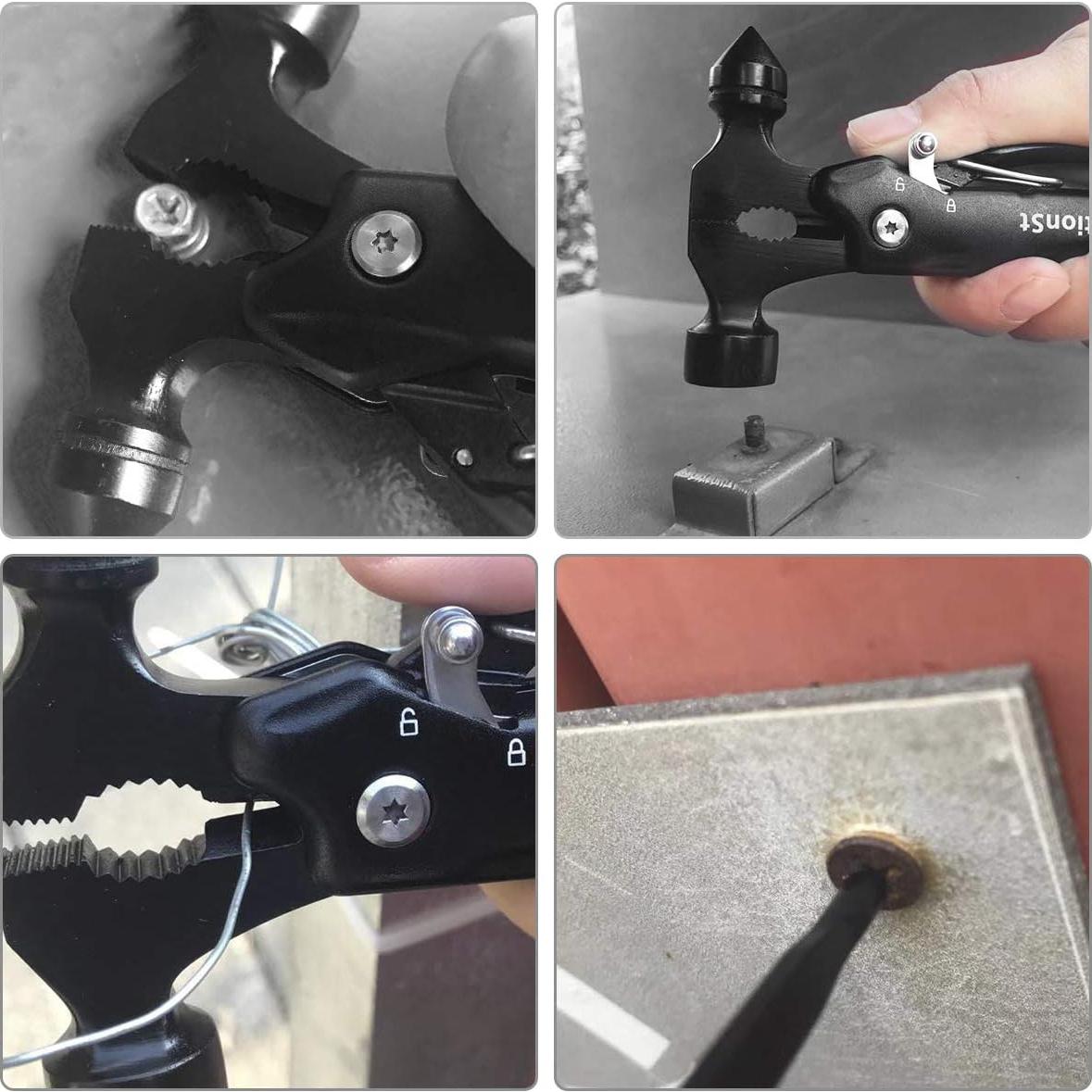 Martillo de Supervivencia 12 en 1 QuntionSt - Herramienta Multifuncional