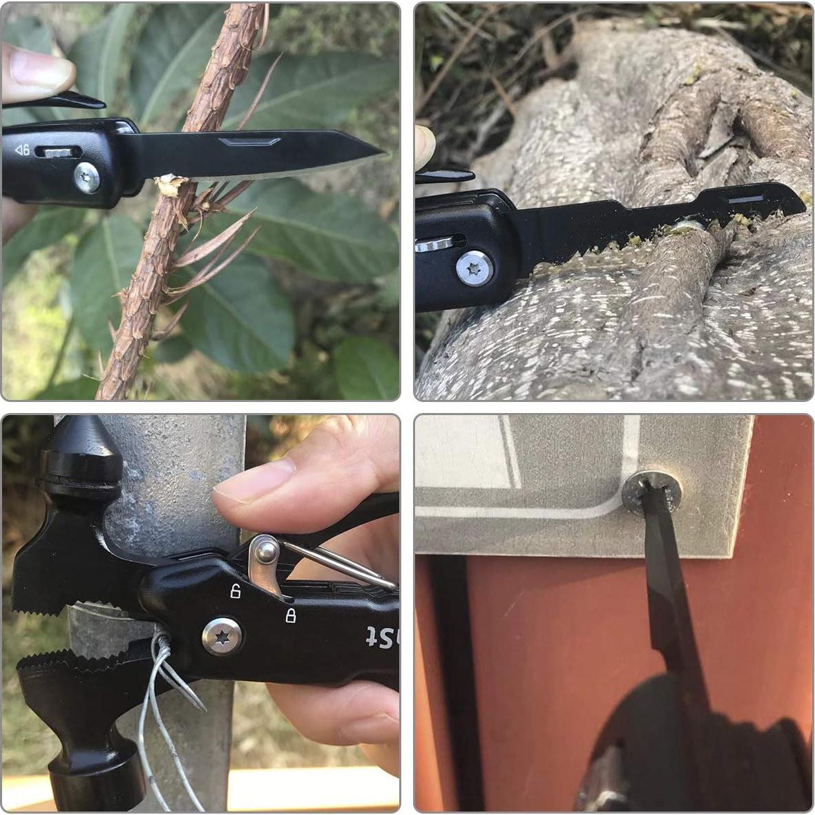 Martillo de Supervivencia 12 en 1 QuntionSt - Herramienta Multifuncional