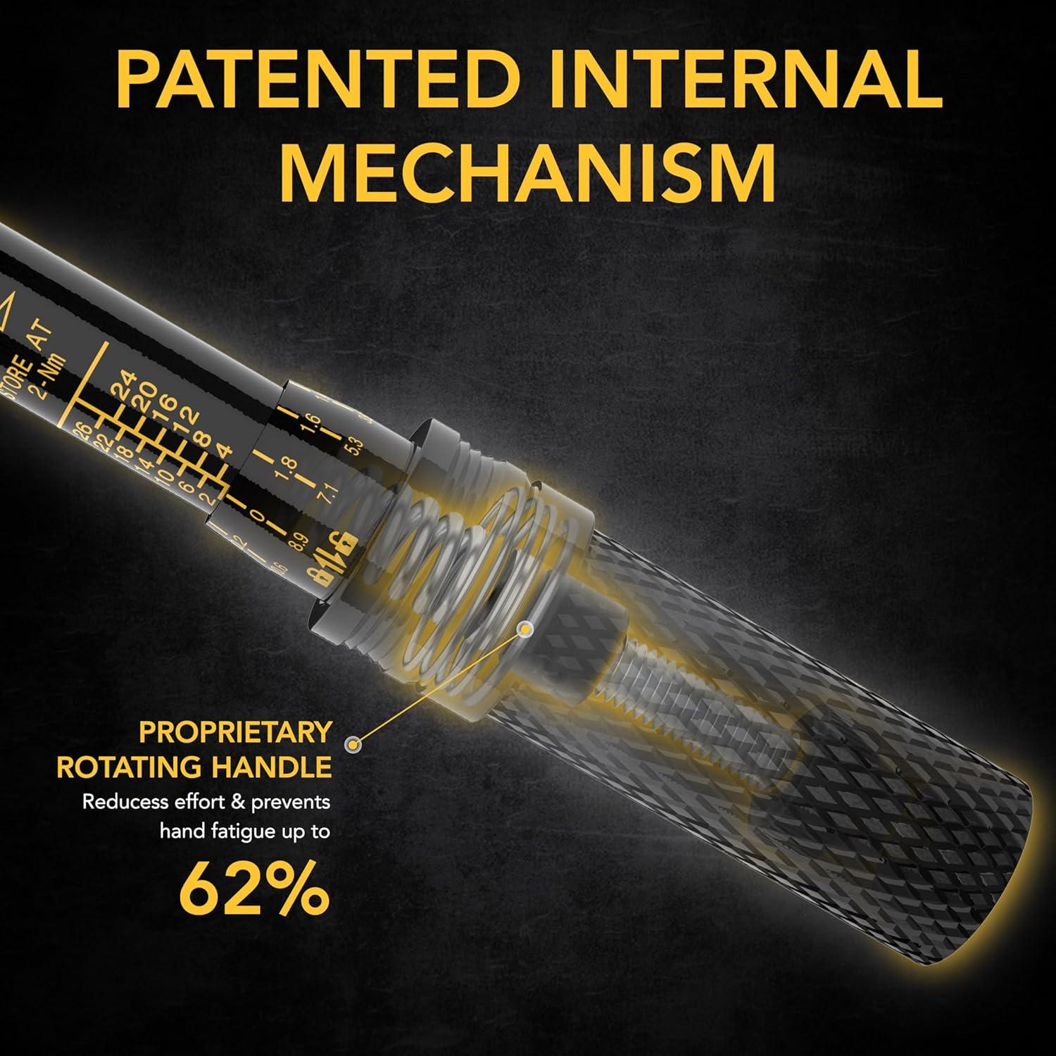 Kit de Llave de Par LEXIVON 1/4" 15 Piezas 2-26 Nm para Bicicletas