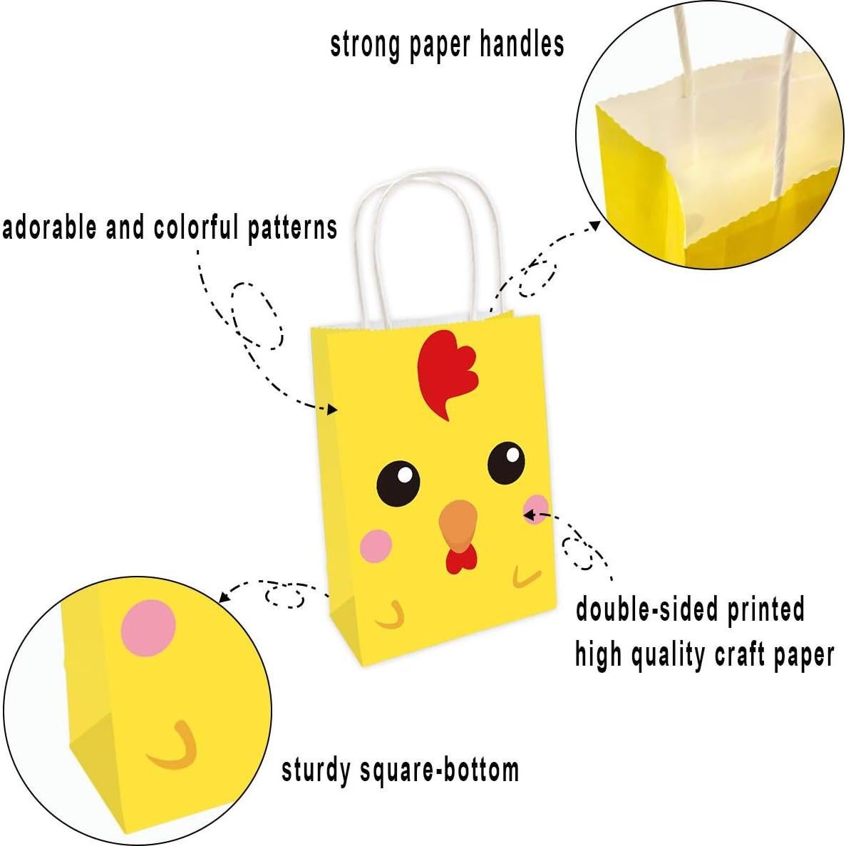 Bolsas de Fiesta de Animales de Granja Fancy Land 18 Pzs