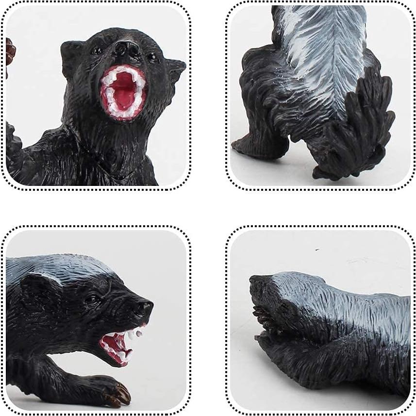 Figuras de Tejón de Miel LC JoyCre 3 Piezas Realistas