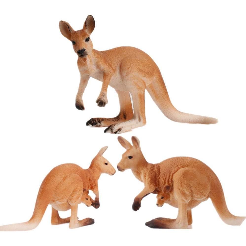 Figuras de Animales de Safari AUCOOMA 4 Piezas Juguetes