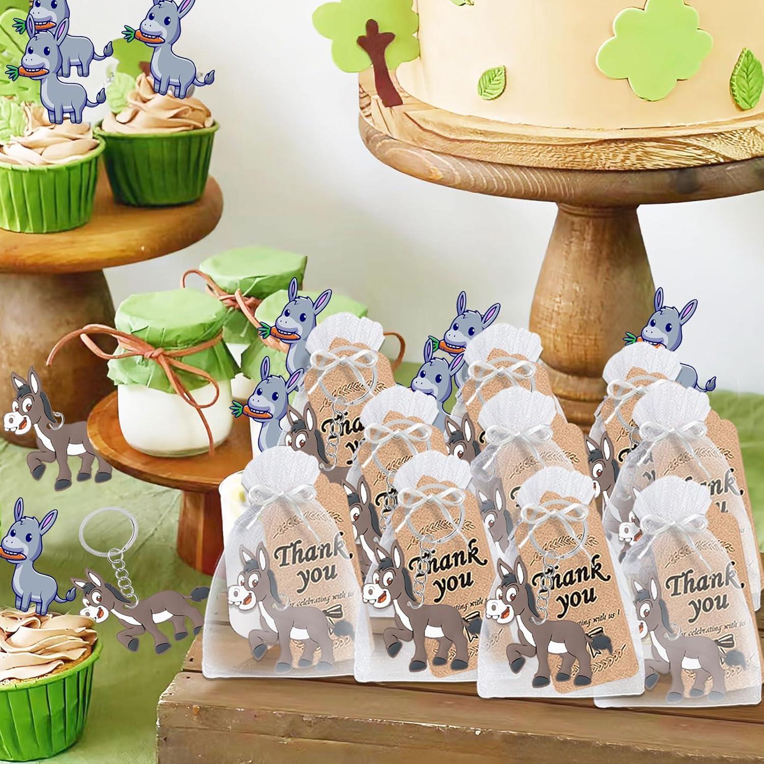 CiciBear 60 Paquete Decoraciones Fiesta Burro para Niños