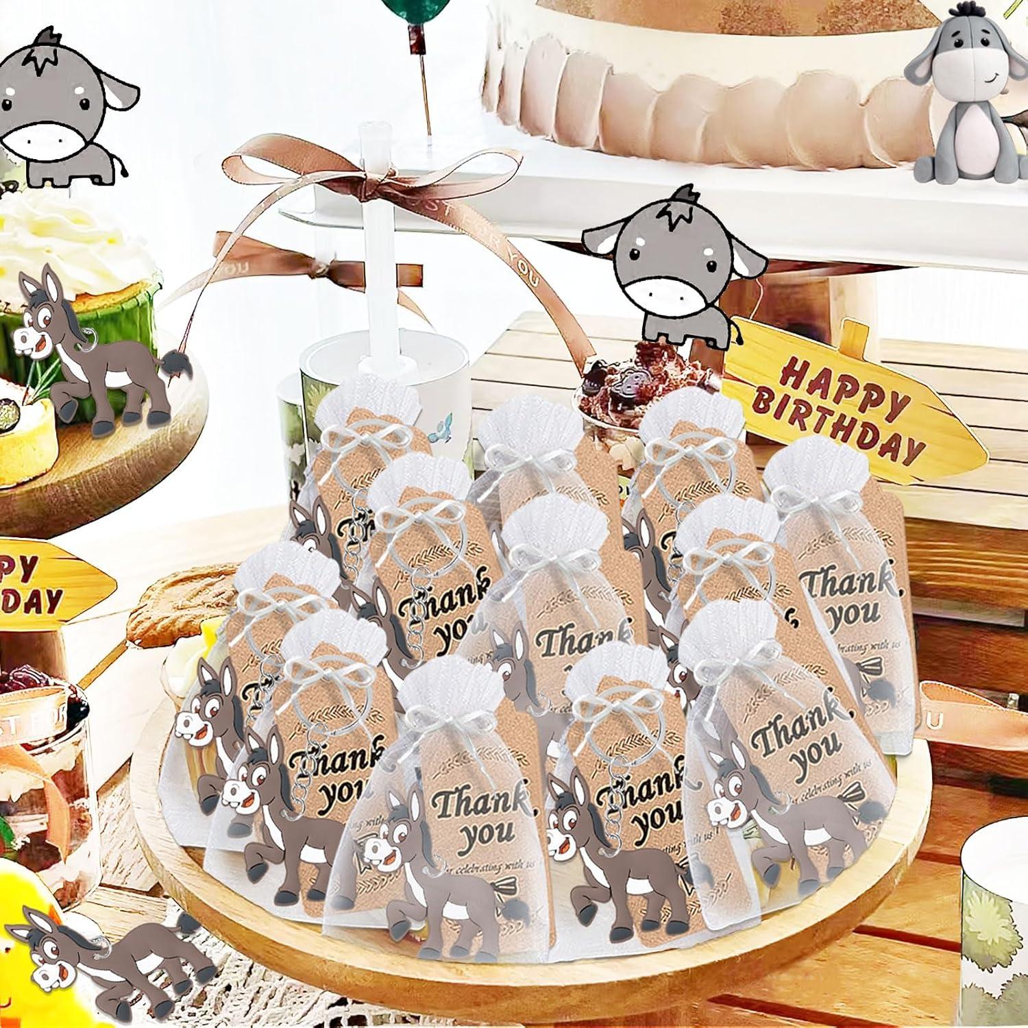 CiciBear 60 Paquete Decoraciones Fiesta Burro para Niños