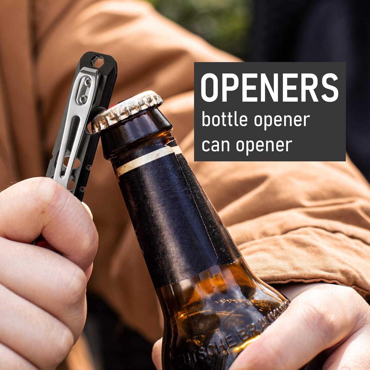 Barra de palanca EDC TISUR de titanio, 11.1 cm, herramienta multitool