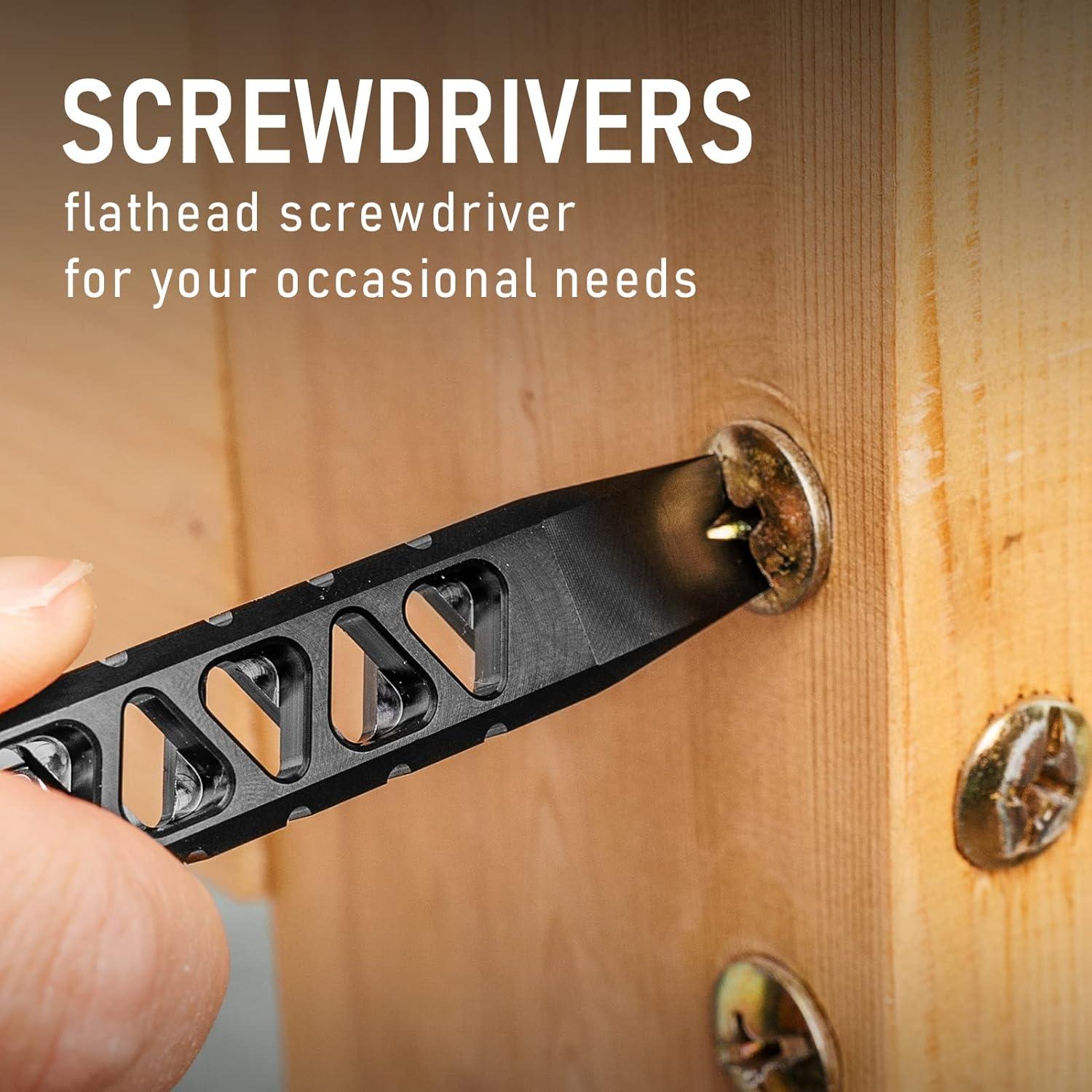 Barra de palanca EDC TISUR de titanio, 11.1 cm, herramienta multitool