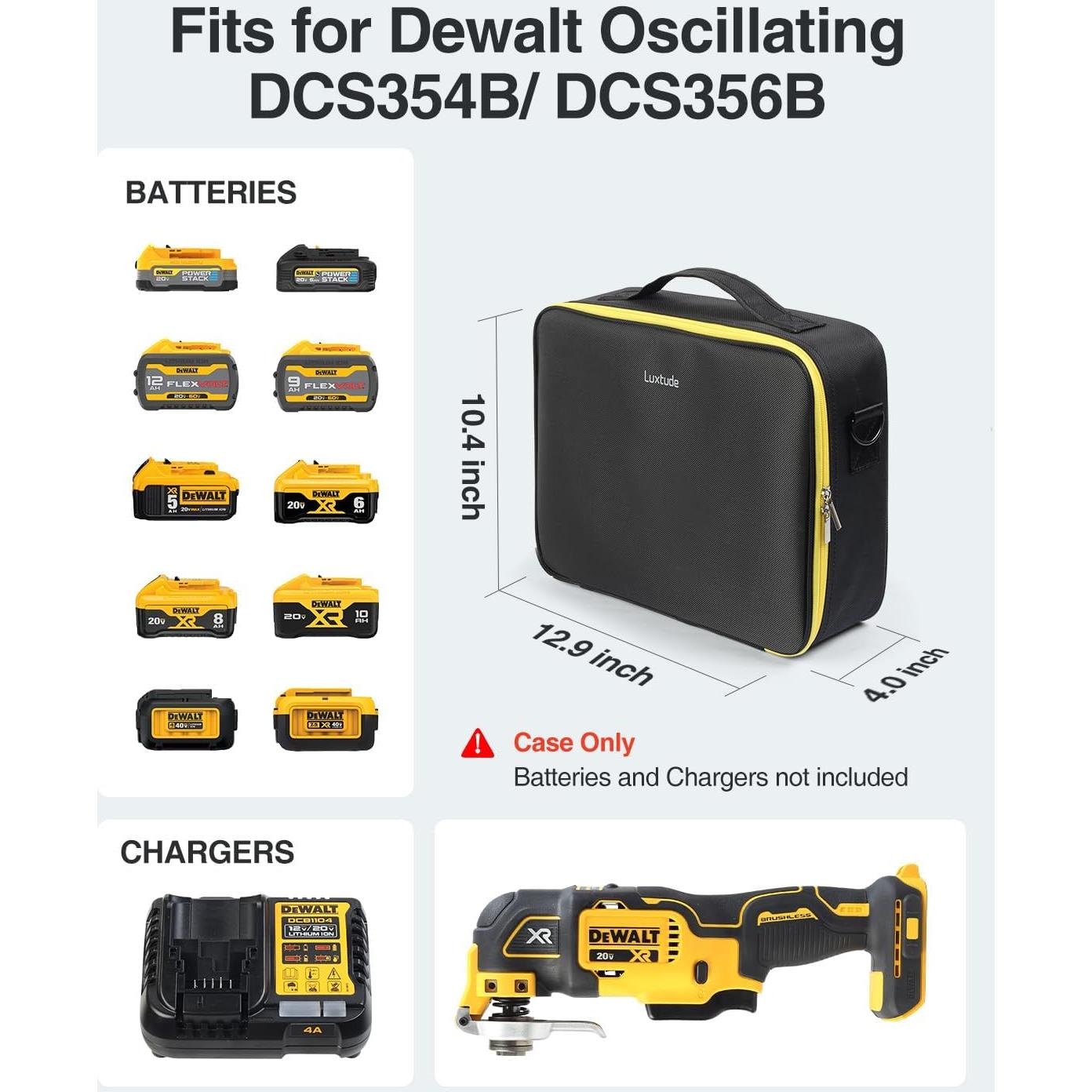 Funda Dura Luxtude para Herramienta Oscilante DEWALT 20V MAX