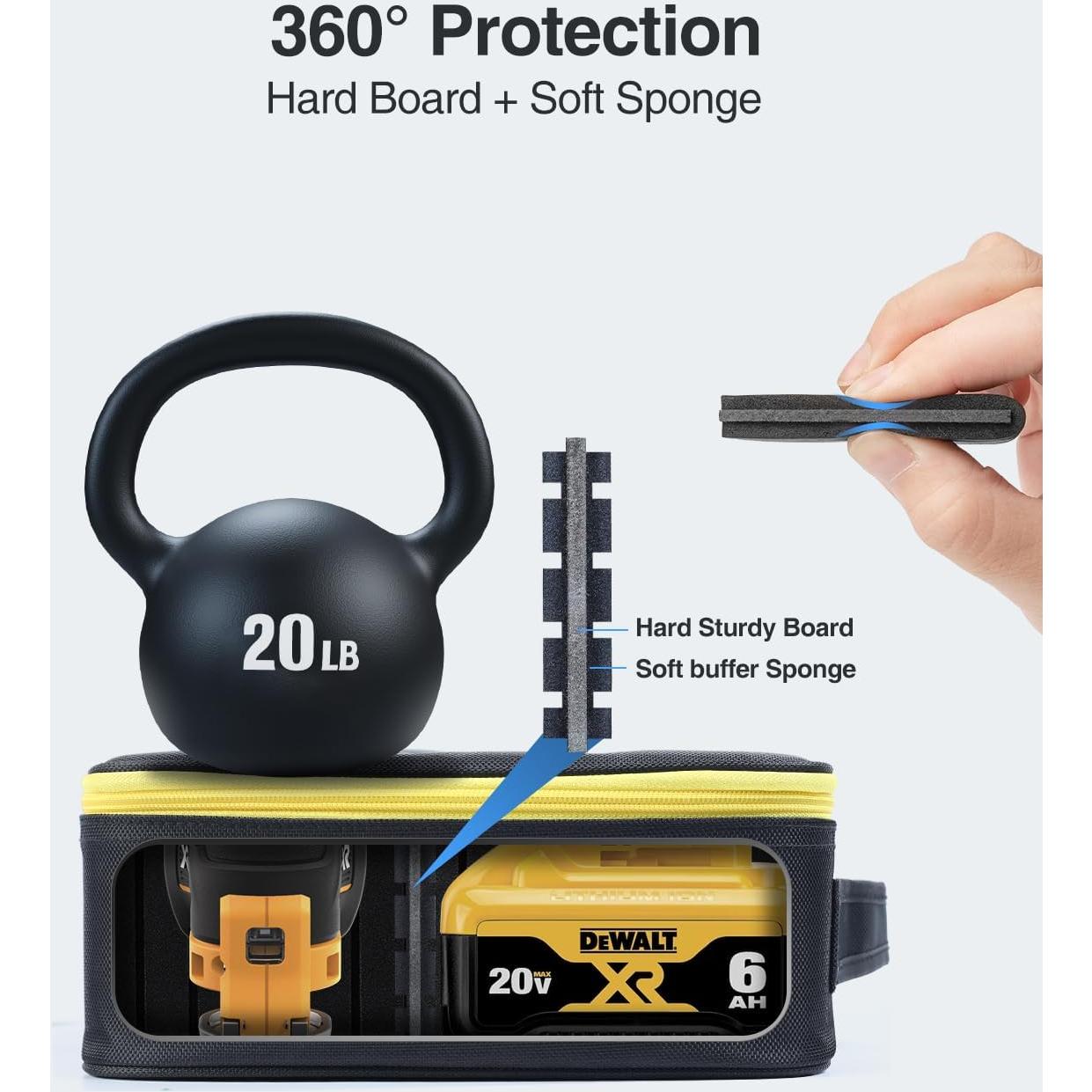 Funda Dura Luxtude para Herramienta Oscilante DEWALT 20V MAX