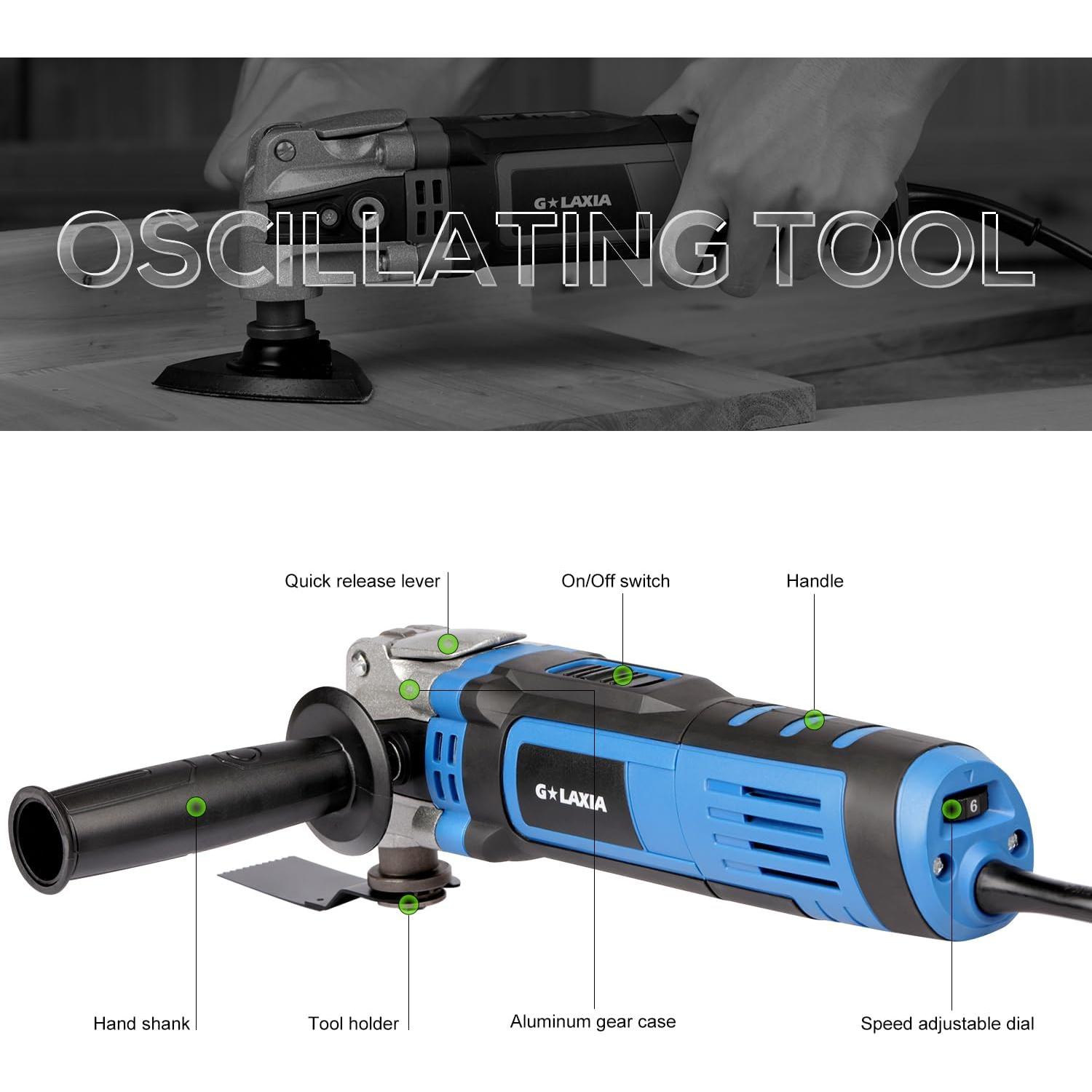 Herramienta Oscilante G LAXIA 3.5A con 31 Accesorios