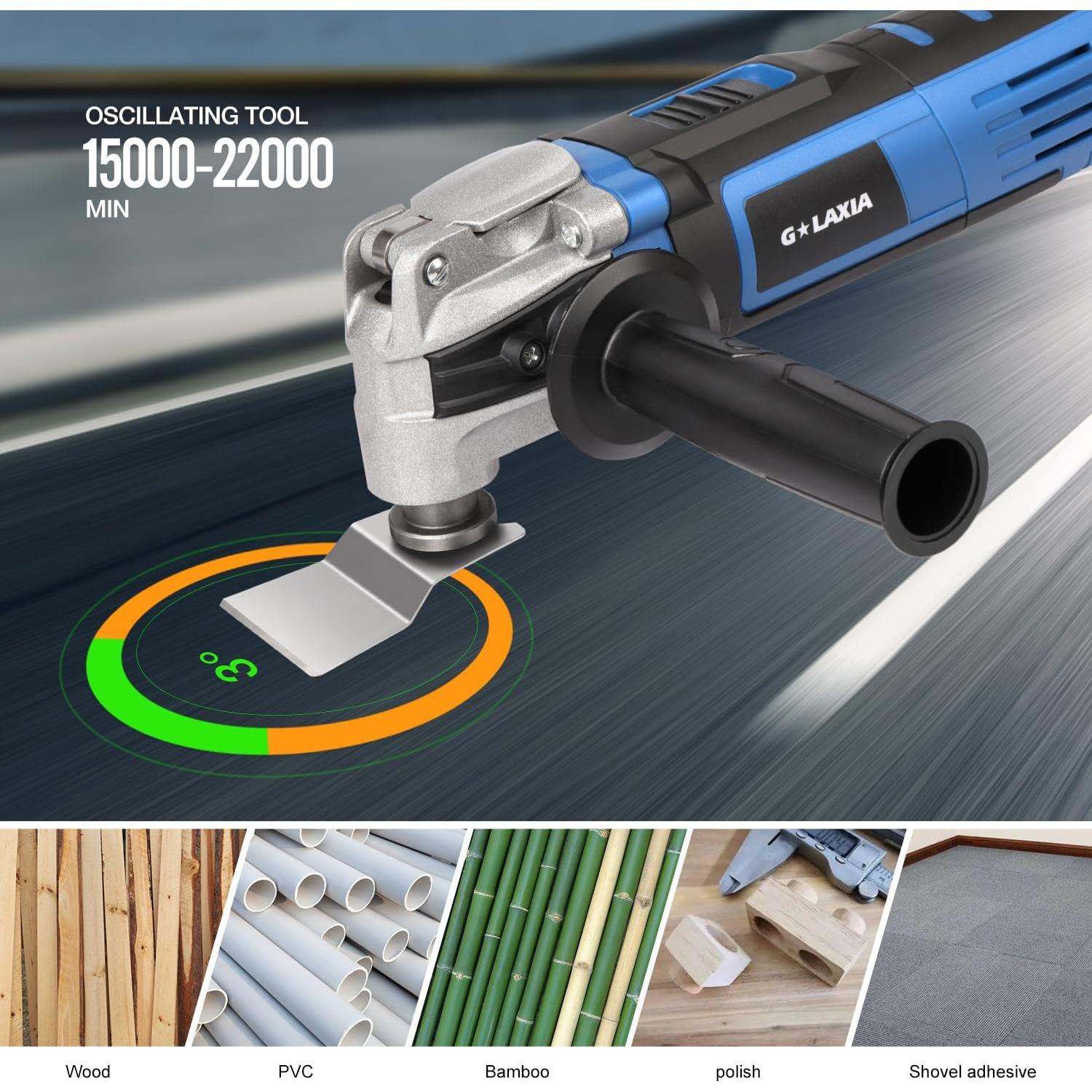 Herramienta Oscilante G LAXIA 3.5A con 31 Accesorios