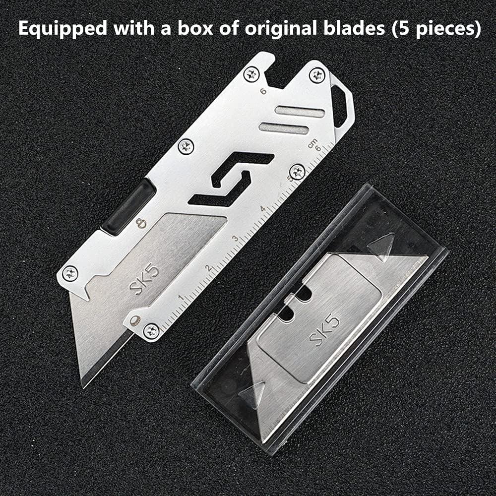 Cuchillo Utilitario Plegable KUNSON de Acero Inoxidable EDC