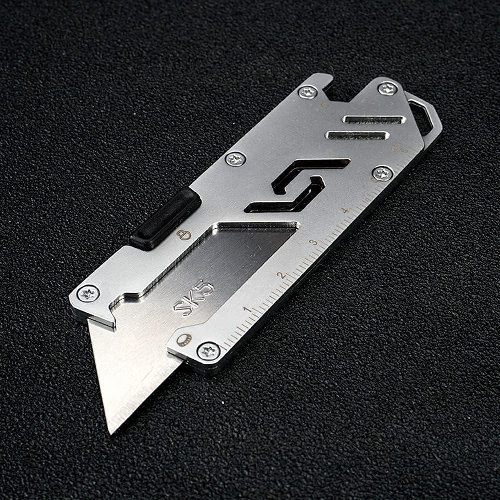 Cuchillo Utilitario Plegable KUNSON de Acero Inoxidable EDC