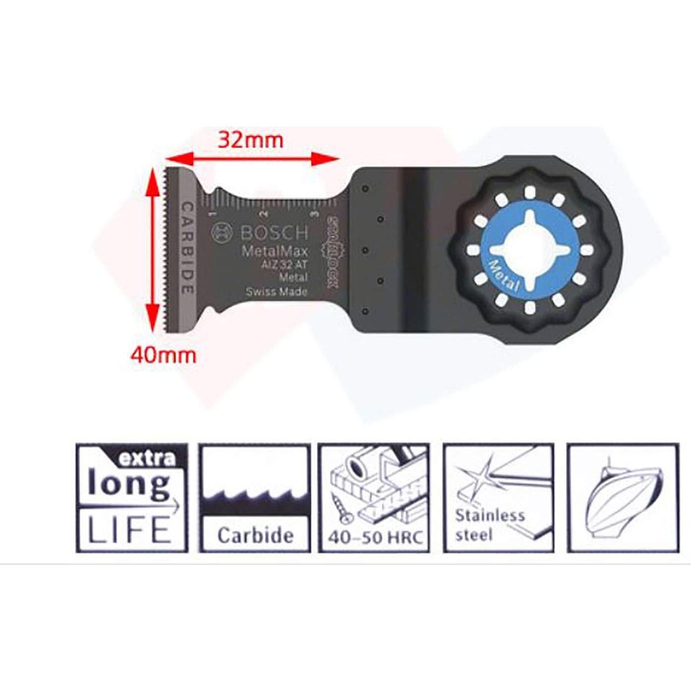 Conjunto 5 Hojas de Corte Inmersión Bosch Starlock Carburo