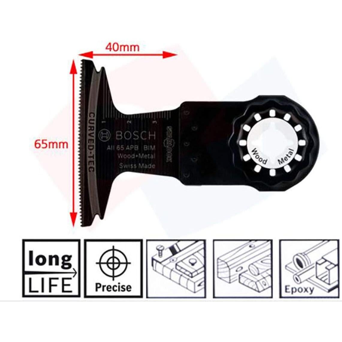 Conjunto 5 Hojas de Corte Inmersión Bosch Starlock Carburo