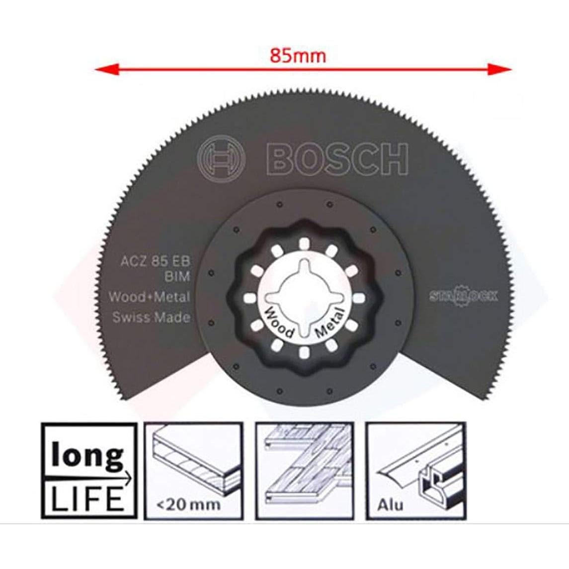 Conjunto 5 Hojas de Corte Inmersión Bosch Starlock Carburo