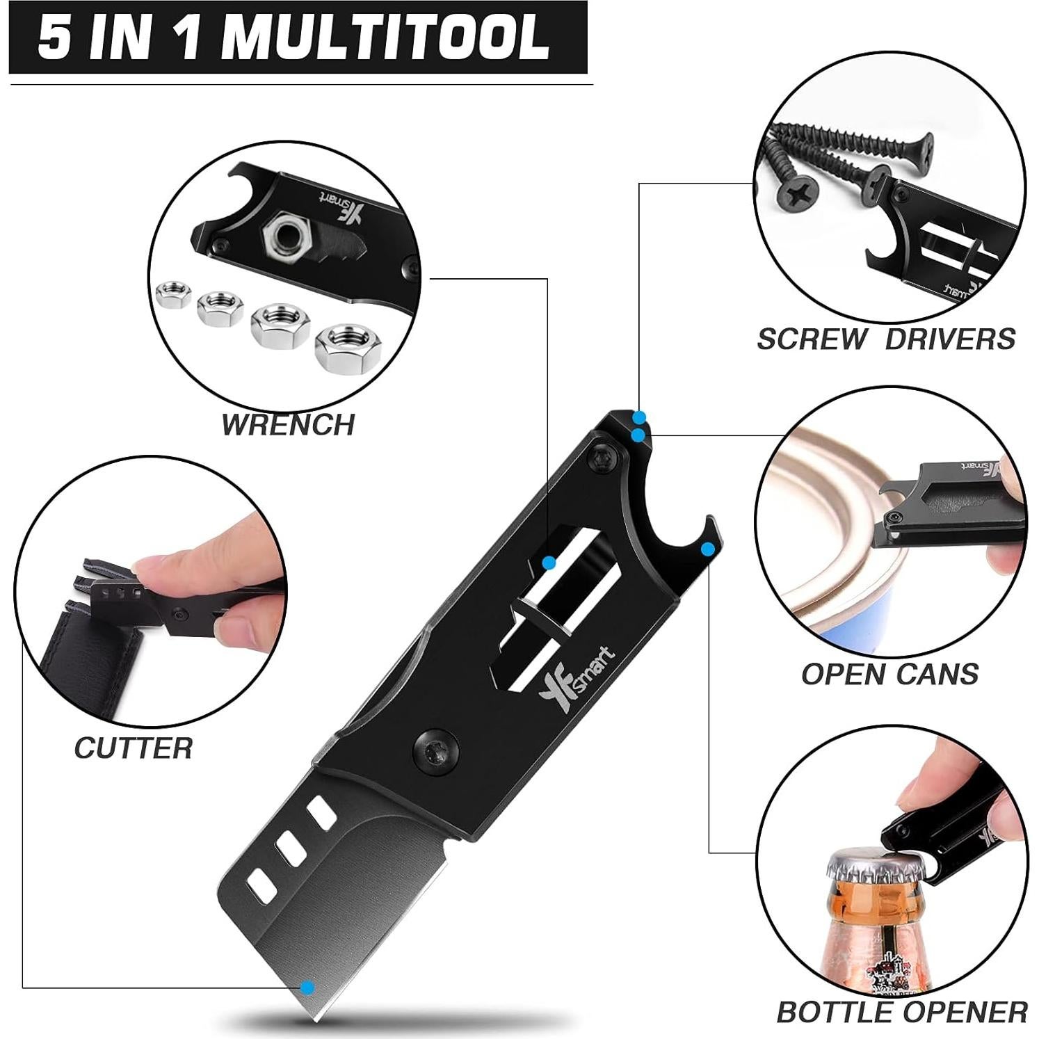 Cortador de Cajas YF SMART Plegable Multifuncional Acero Inoxidable