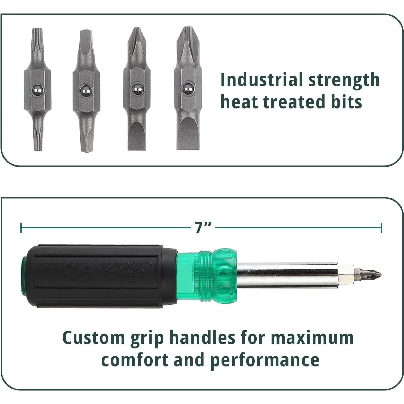 Destornillador multifuncional Bates 11 en 1 - Ergonómico