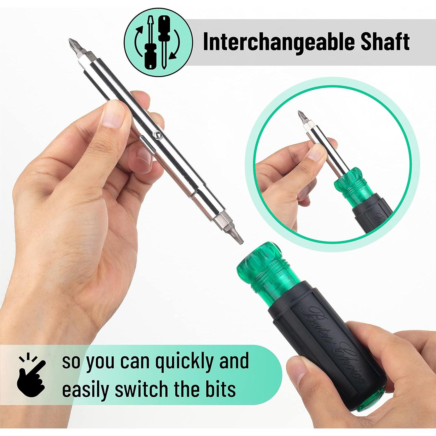 Destornillador multifuncional Bates 11 en 1 - Ergonómico