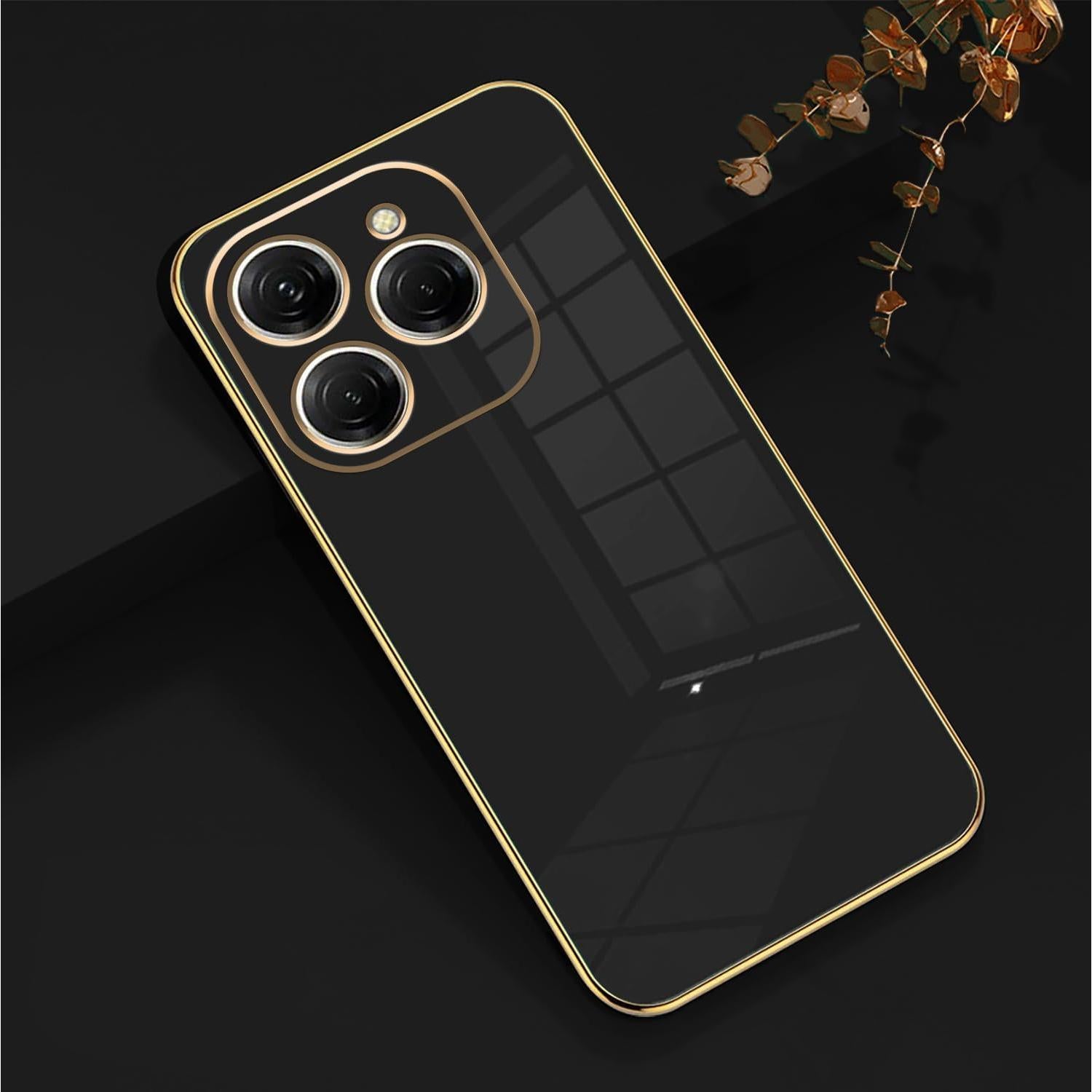 Funda de Silicona para Tecno Spark 20 Pro - Protección Delgada Negra