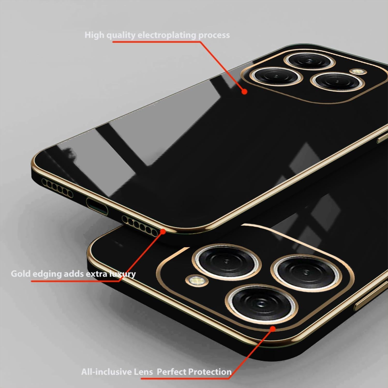 Funda de Silicona para Tecno Spark 20 Pro - Protección Delgada Negra