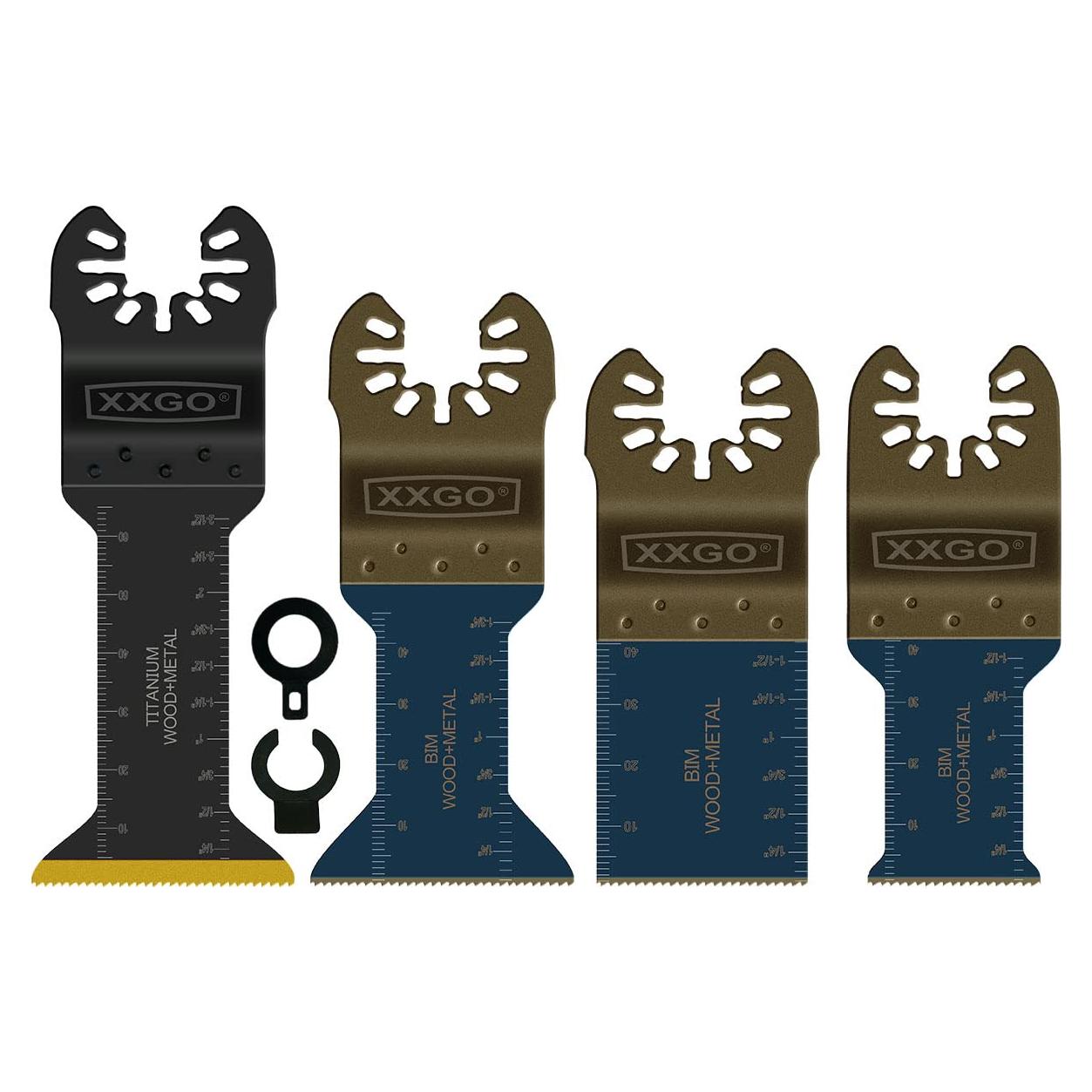 Kits de Cuchillas Multitool Titanio Bi Metal 4 Pcs XXGO