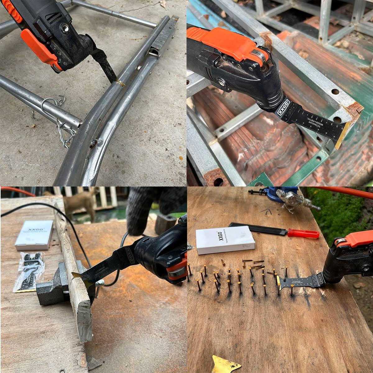 Kits de Cuchillas Multitool Titanio Bi Metal 4 Pcs XXGO