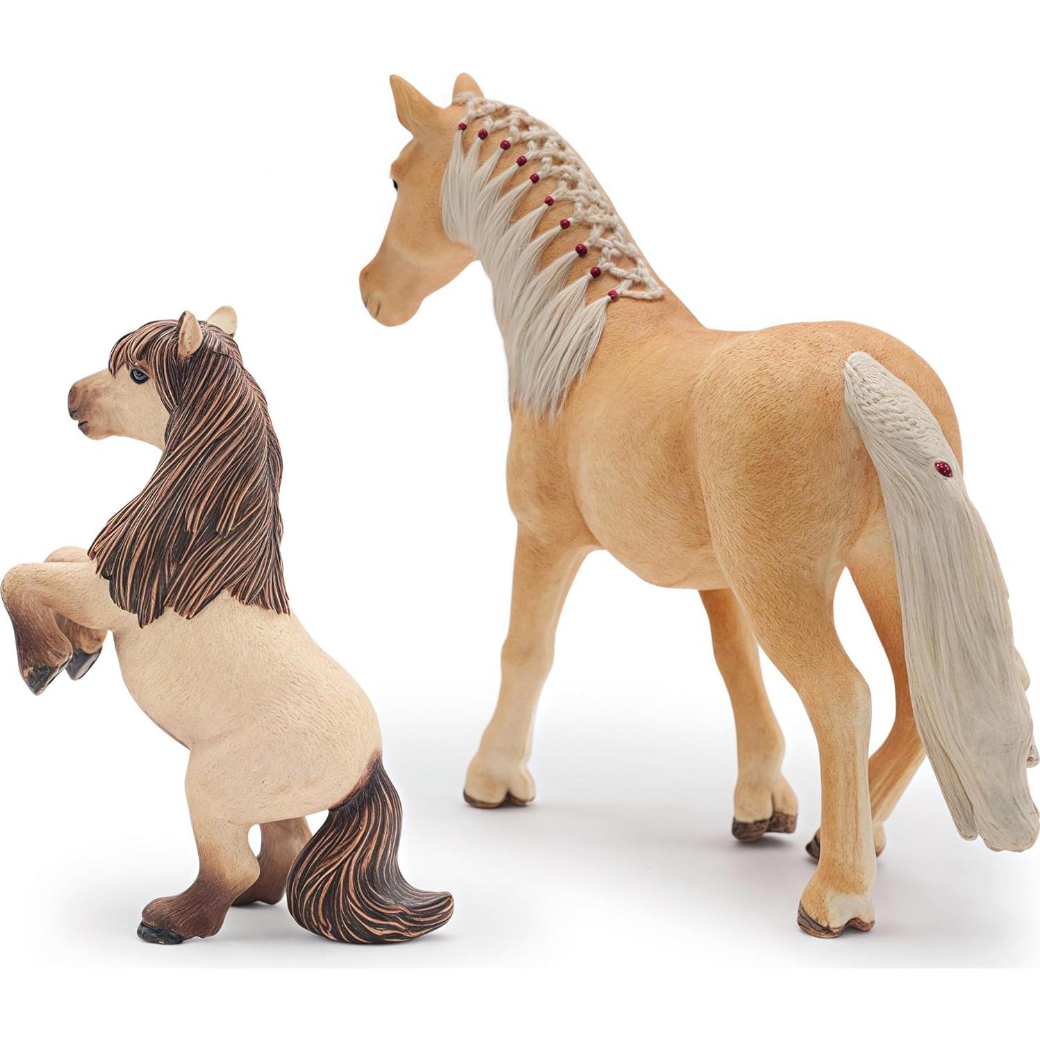 Figuras de Animales de Granja Gemini&Genius - Caballos Marrones