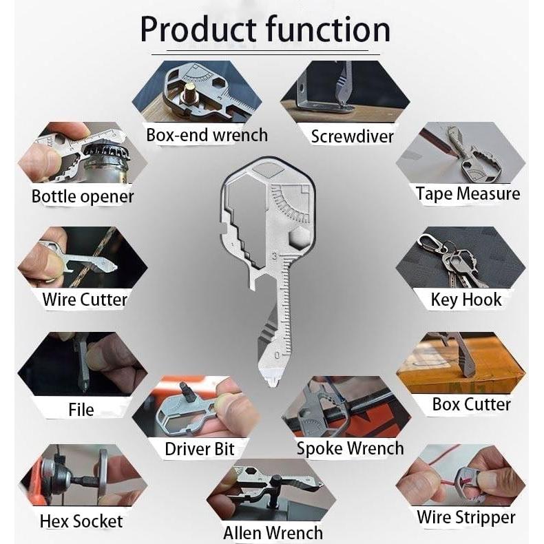 Llave Multi-Herramienta 24 en 1 Tigbrother Acero Inoxidable