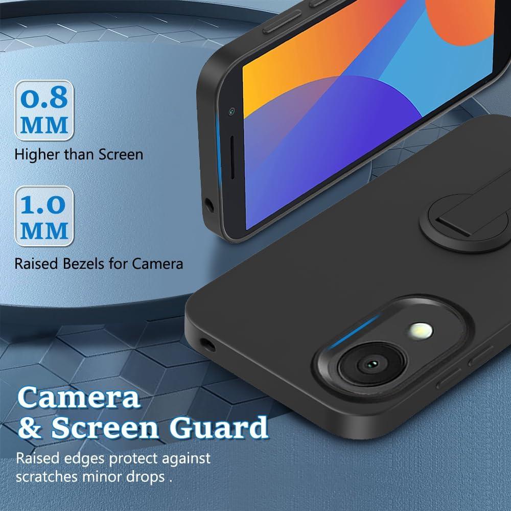 Funda Protectora Alcatel 1 2021 con Soporte y Protector