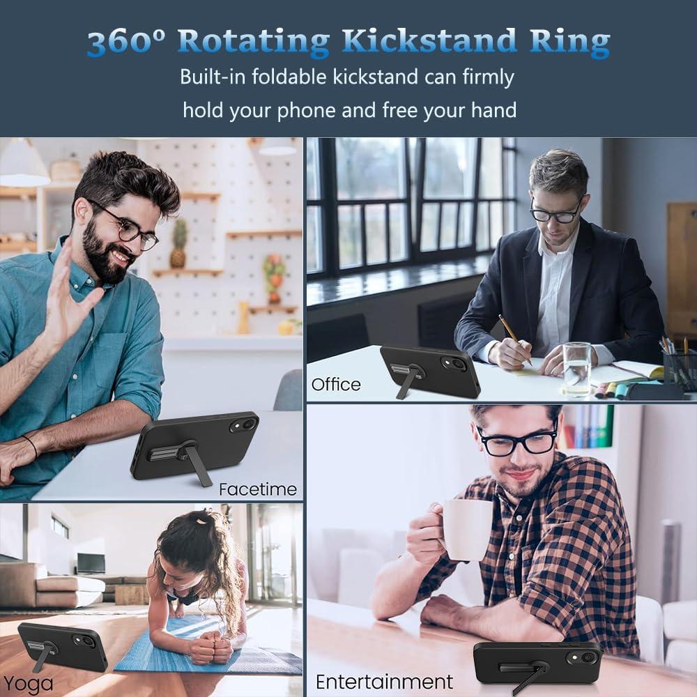 Funda Protectora Alcatel 1 2021 con Soporte y Protector