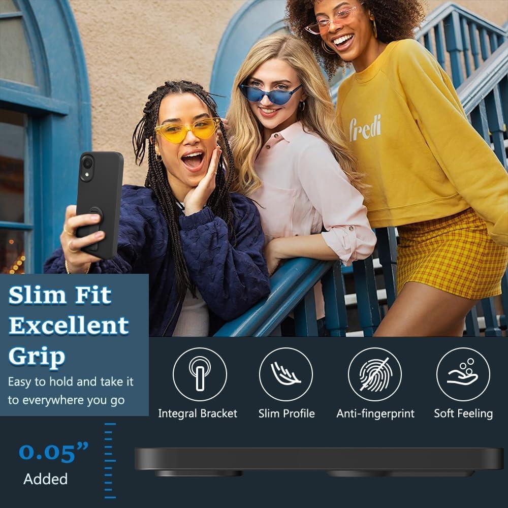 Funda Protectora Alcatel 1 2021 con Soporte y Protector