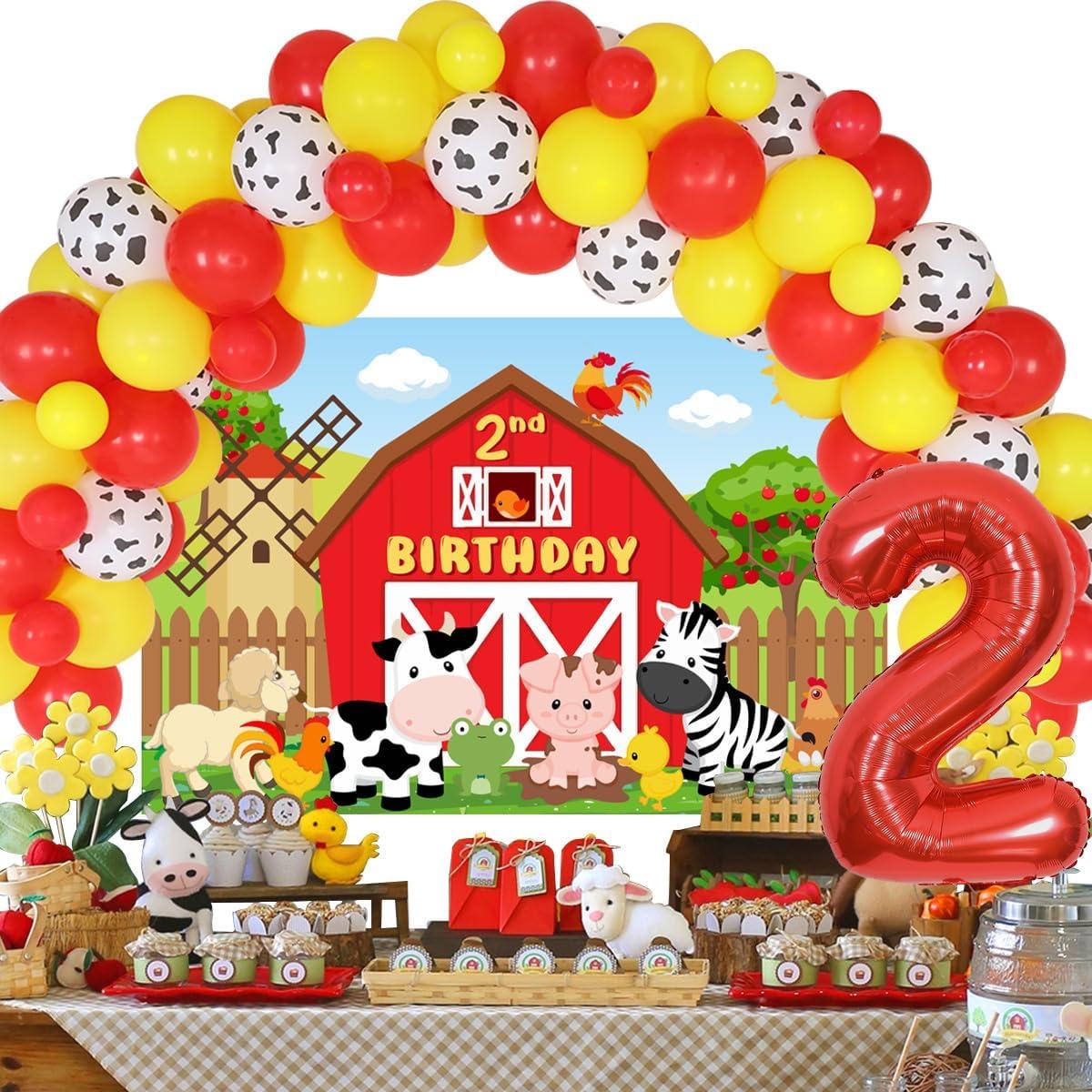 Decoraciones Fiesta Granja 2do Cumpleaños Balterever