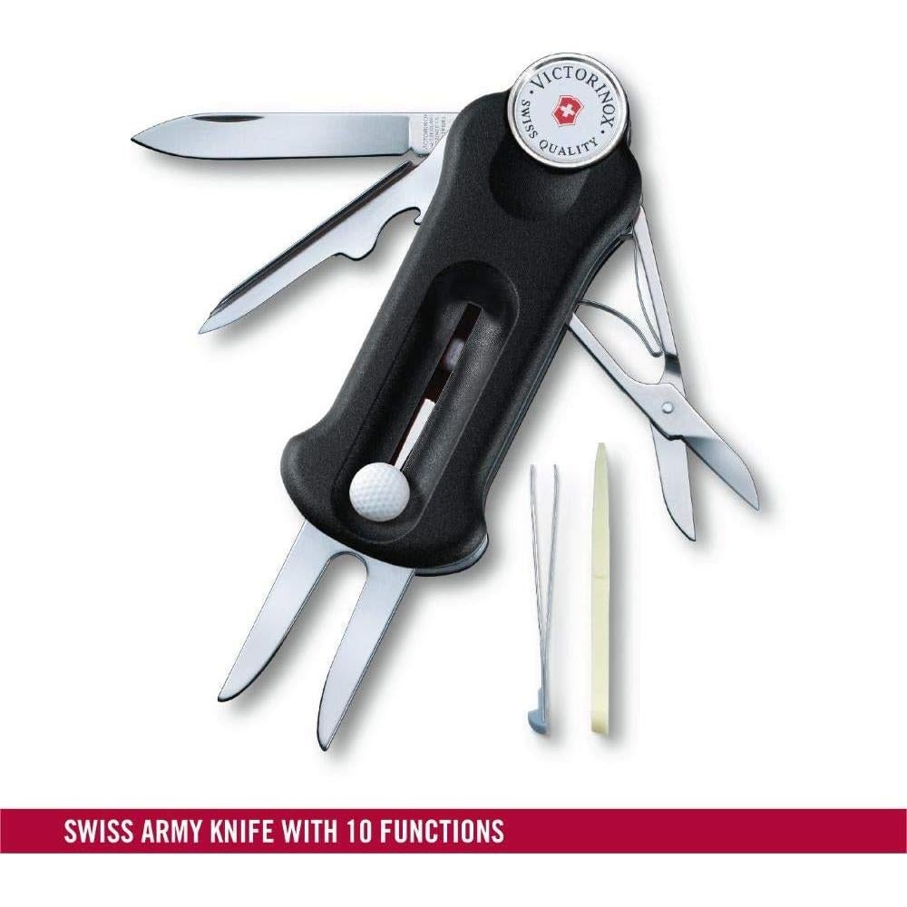 Herramienta de Golf Victorinox 0.7052.3 Negra 10 Funciones