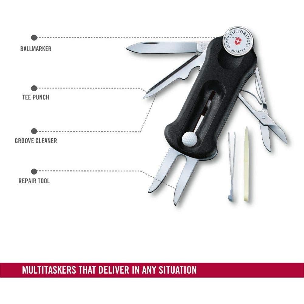 Herramienta de Golf Victorinox 0.7052.3 Negra 10 Funciones