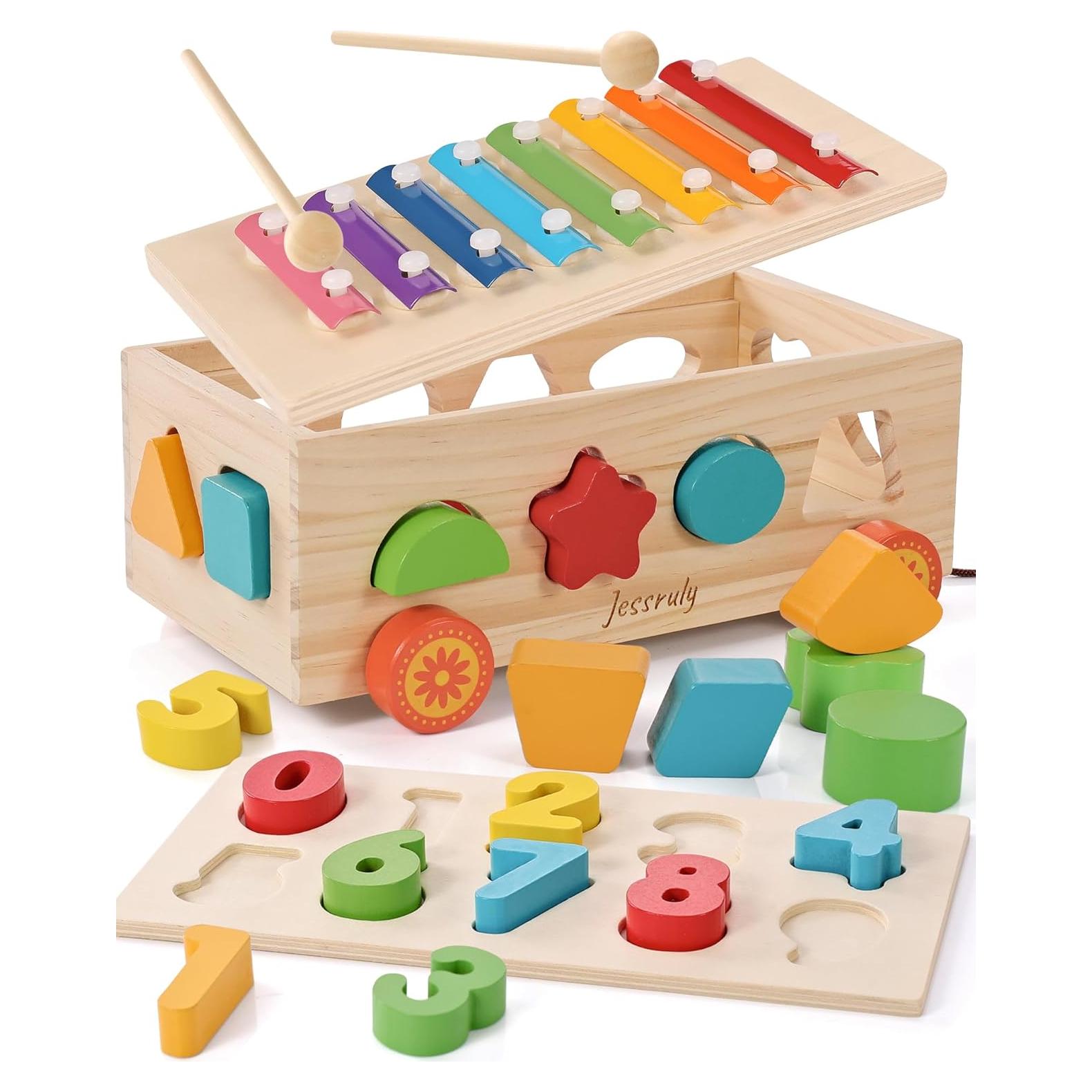 Clasificador de Formas Jessruly con Xilófono y Rompecabezas