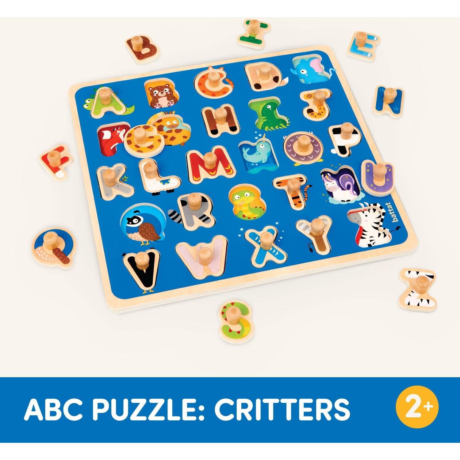Rompecabezas de Madera ABC Battat 27 Piezas Educativo