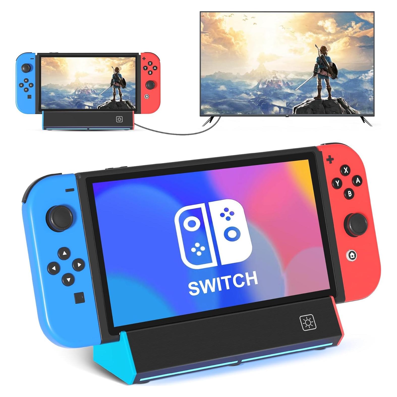 Estación de Acoplamiento Nintendo Switch Rapell 4K HDMI USB-C