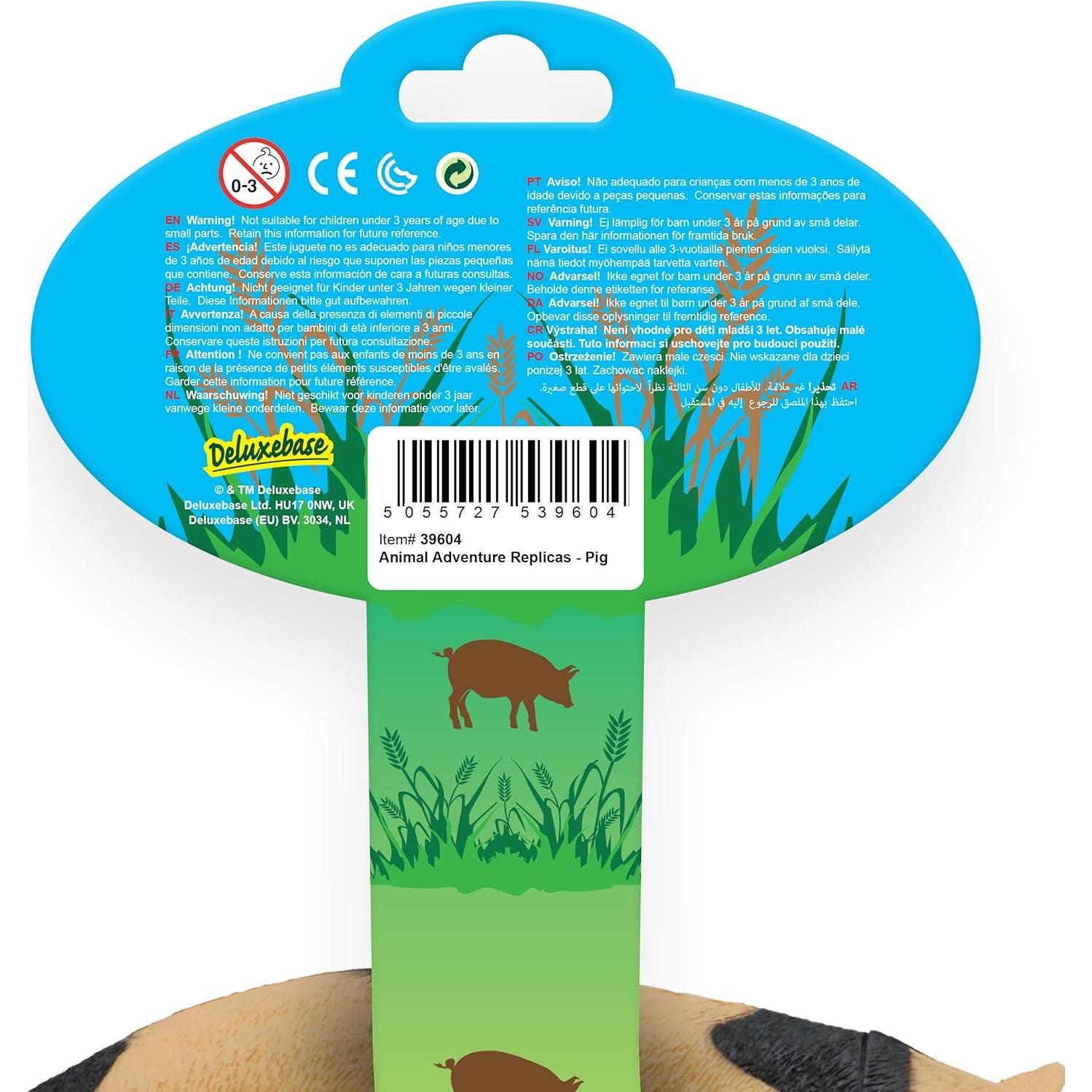 Figura de Cerdo Realista Deluxebase 20x7x17cm Juguete