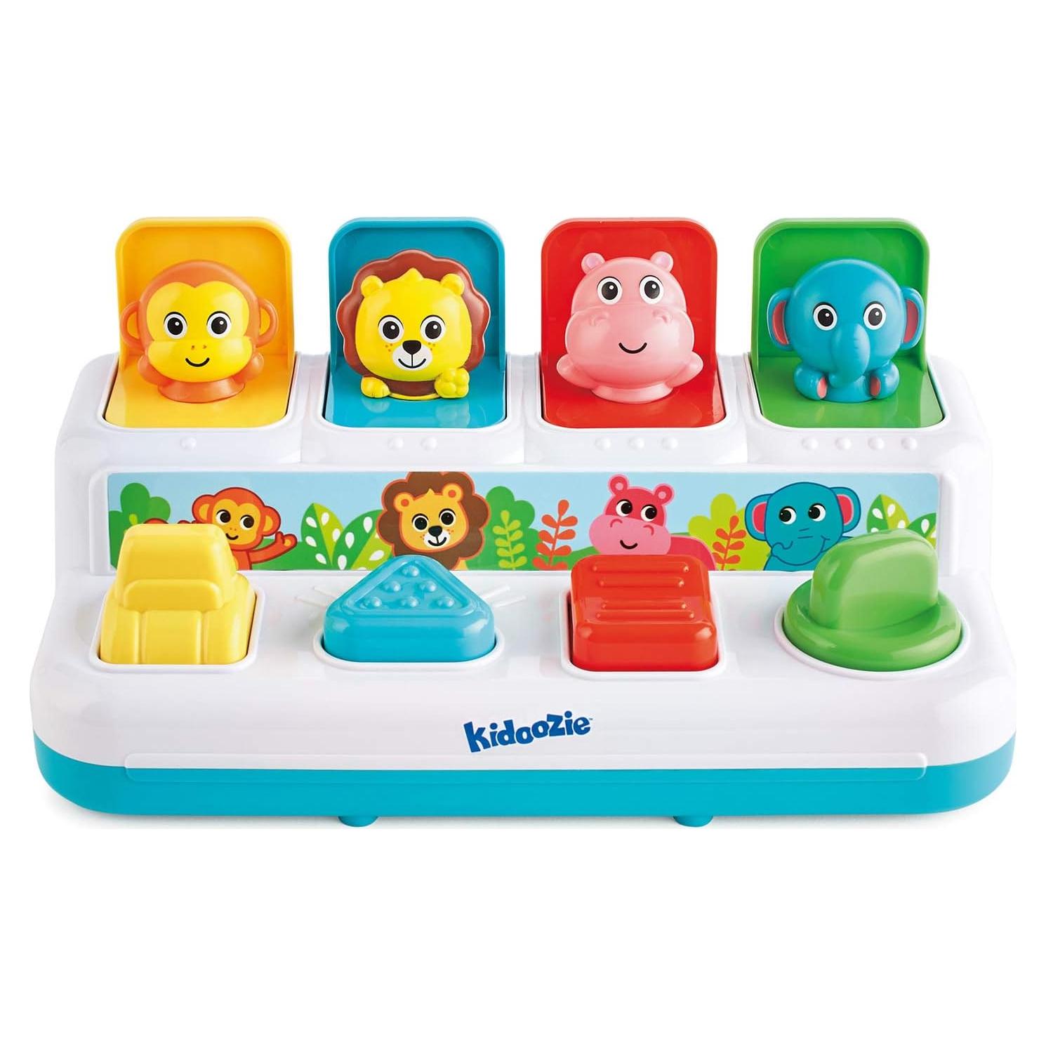 Kidoozie Pop 'n Play Amigos Animales - Juguete Educativo 12+ Meses