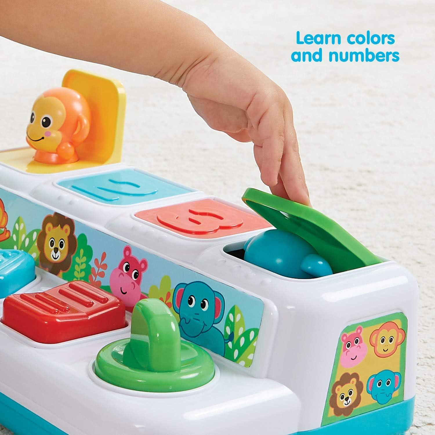 Kidoozie Pop 'n Play Amigos Animales - Juguete Educativo 12+ Meses
