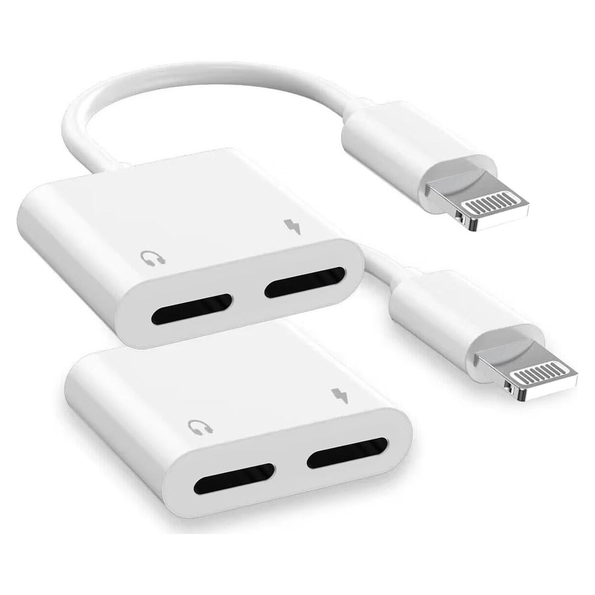 Adaptador Dual Lightning esbeecables 4 en 1 para iPhone