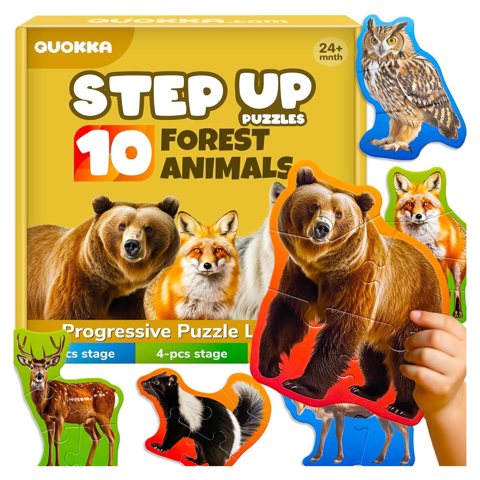 Rompecabezas QUOKKA Bosque 40 Piezas 3-5 Años